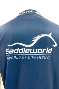 Design half chest zipper horse racing training suits Customized contrasting sweatshirts Australia Hot stamping logo men's horse racing training suits W223 detail view-5